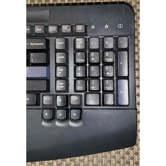 IBM SK-8806 Wired USB Keyboard 19K1760 Black With Palm Wrist Rest - WORKS! - Picture 5 of 7